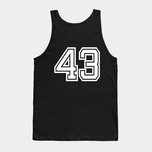 Numbers for a sports team, group, or community Tank Top by DariBangAngga